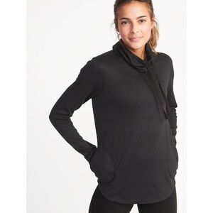 Women’s Funnel-Neck Pullover, Size Medium Tall